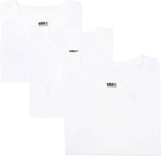 MM6 Maison Margiela Drie T-shirts met korte mouwen Wit