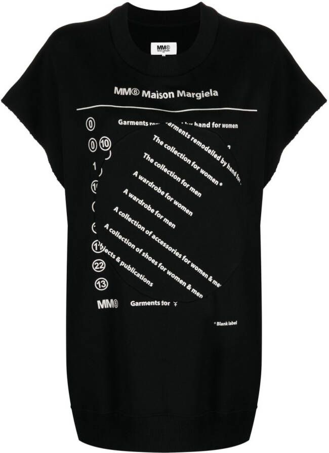 MM6 Maison Margiela Mouwloze sweater Zwart
