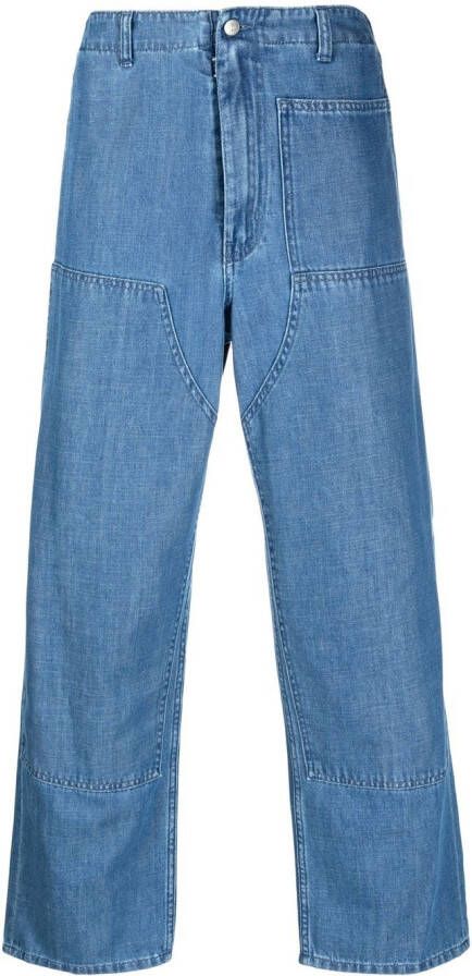 MM6 Maison Margiela Straight broek Blauw