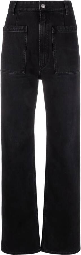MM6 Maison Margiela Straight jeans Zwart