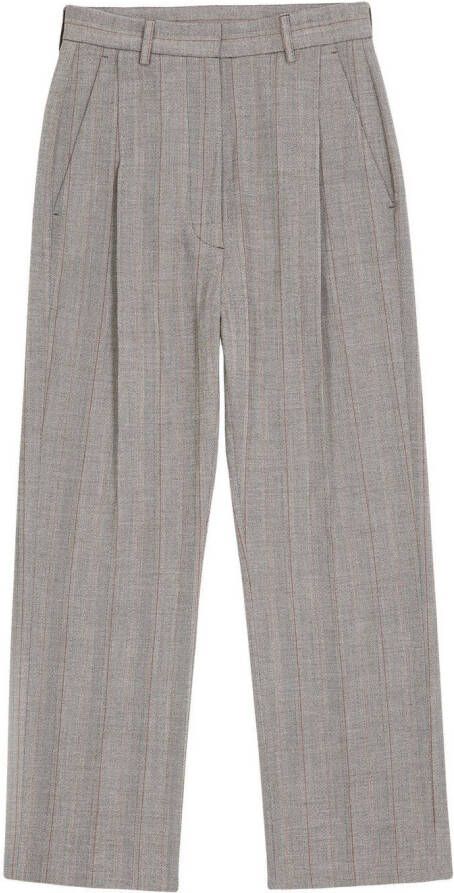 MM6 Maison Margiela Cropped plooibroek Grijs
