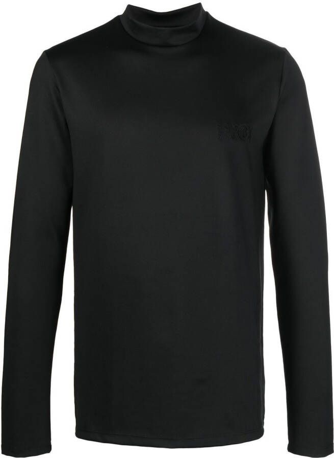 MM6 Maison Margiela Sweater met geborduurd logo Zwart