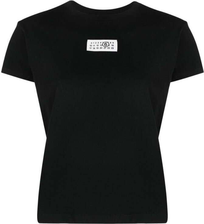 MM6 Maison Margiela Katoenen T-shirt met print Zwart