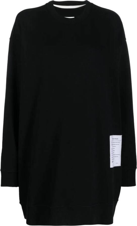 MM6 Maison Margiela Sweater met patch Zwart