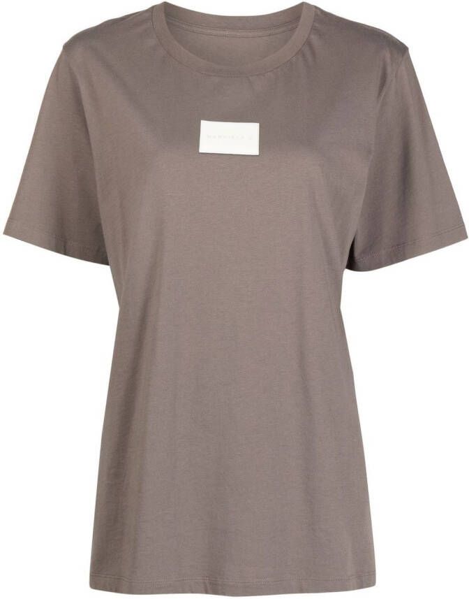 MM6 Maison Margiela T-shirt met logopatch Grijs