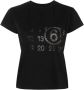 MM6 Maison Margiela T-shirt met print Zwart - Thumbnail 1