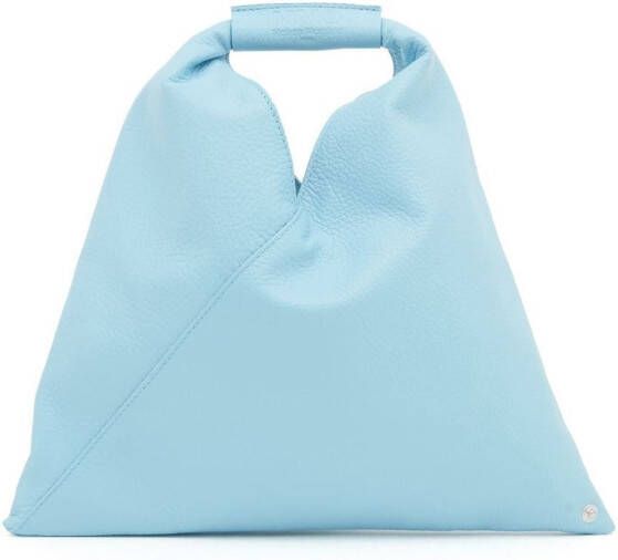 MM6 Maison Margiela Japanese leren shopper Blauw
