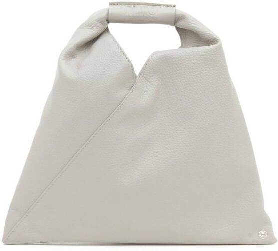 MM6 Maison Margiela Japanese leren shopper Grijs