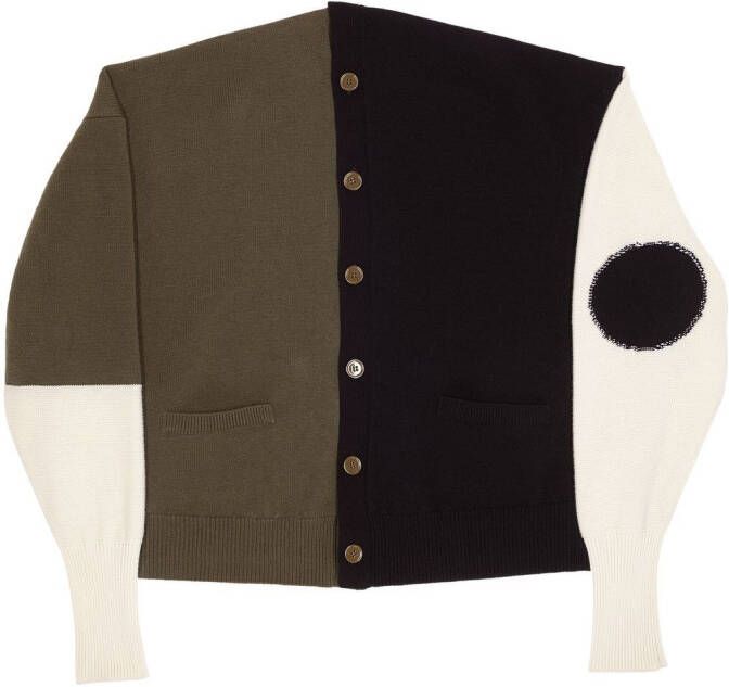 MM6 Maison Margiela Vest met colourblocking Zwart