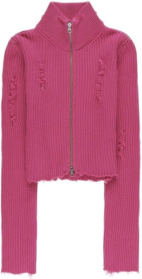 MM6 Maison Margiela Vest met rits Roze