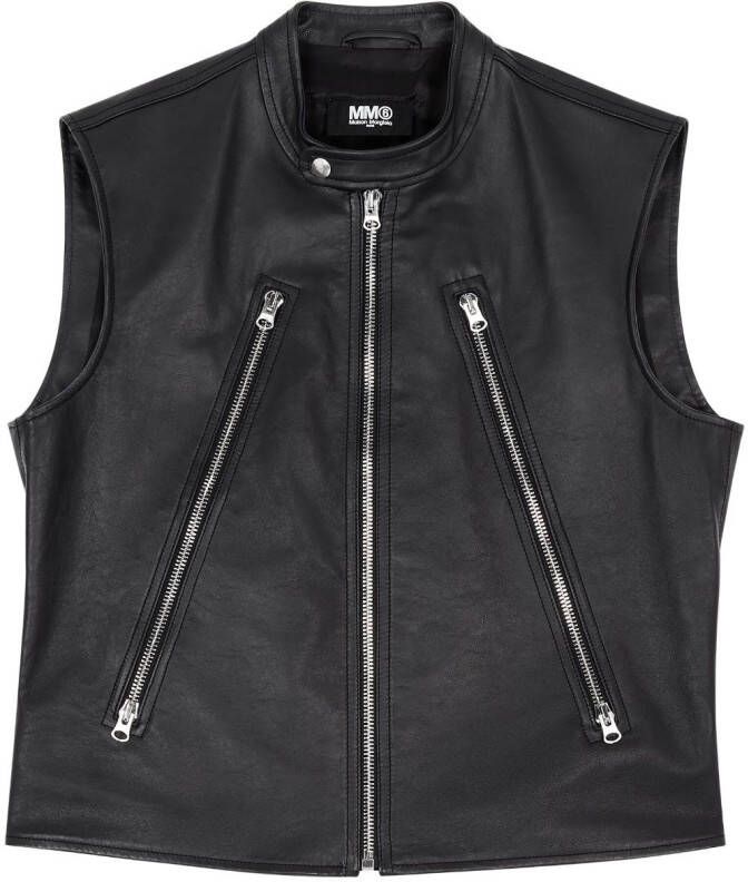 MM6 Maison Margiela Bodywarmer met rits Zwart