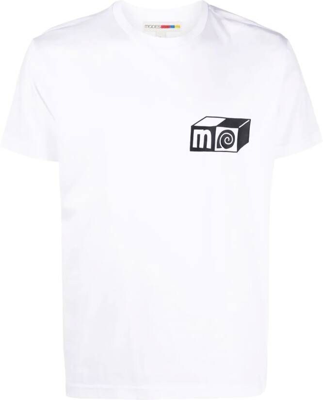 MODES GAR TS Modes T-shirt met print Wit