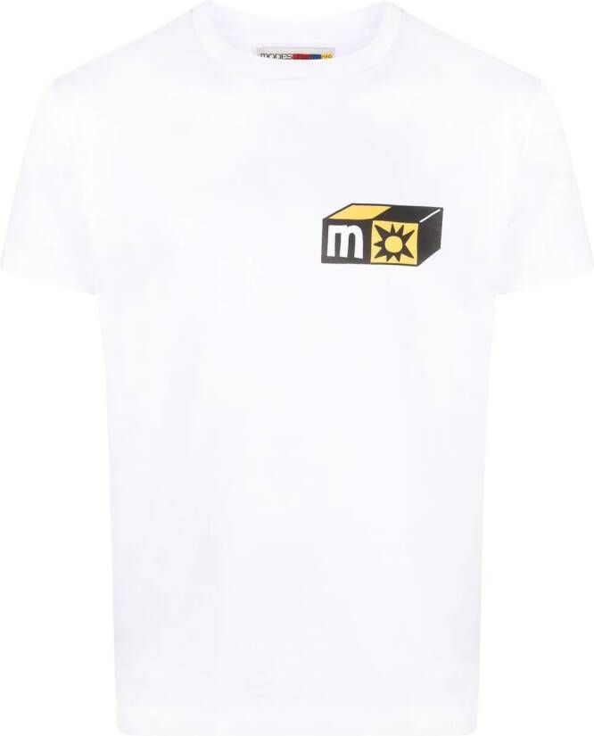 MODES GAR TS T-shirt met grafische print Wit
