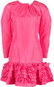 Molly Goddard Peplum mini-jurk Roze