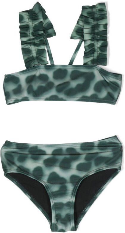 Molo Bikini met abstracte print Groen