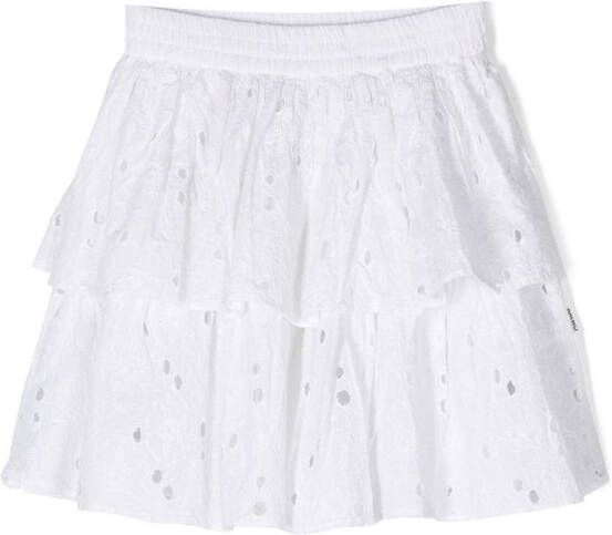 Molo Broderie anglaise rok Wit