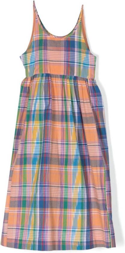 Molo Chrissie geruite jurk Oranje