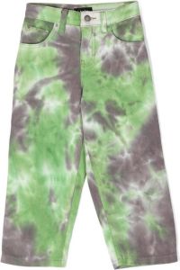 Molo Jeans met tie-dye print Groen