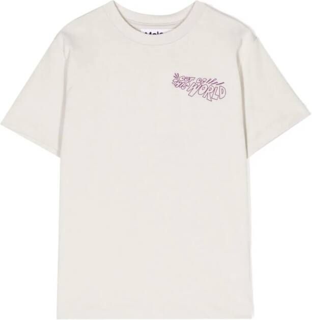 Molo Rodney T-shirt met print Beige