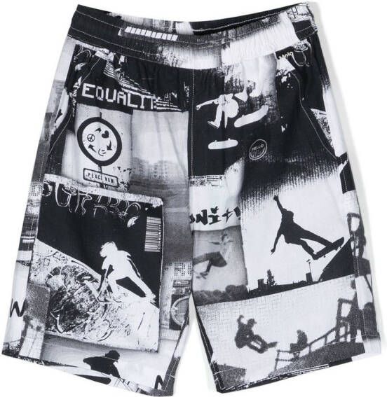 Molo Shorts met print Wit