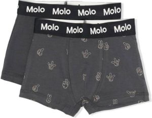 Molo Slip met logo tailleband Grijs