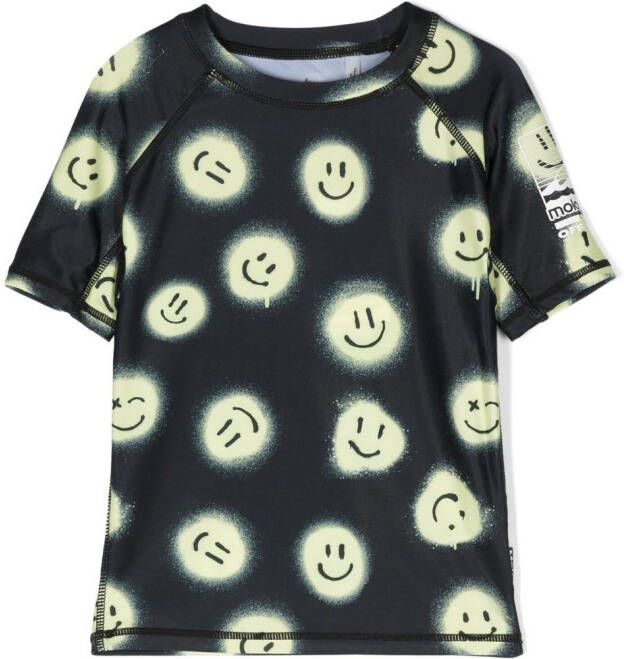 Molo T-shirt met smiley-print Zwart