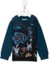 Molo Sweater met bladerprint Blauw - Thumbnail 1