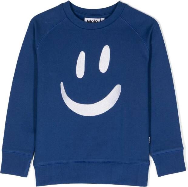 Molo Sweater met print Blauw