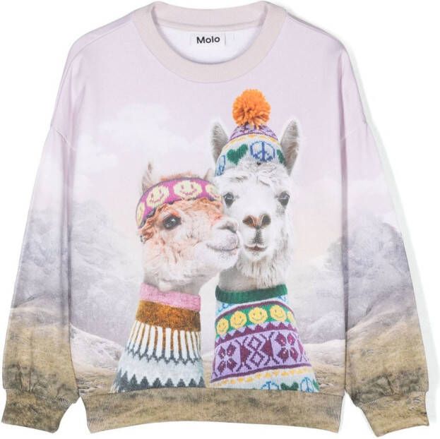 Molo Sweater met print Roze