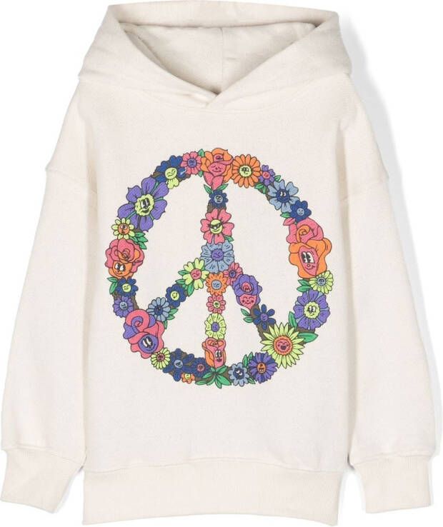 Molo Sweater met vredesteken Beige
