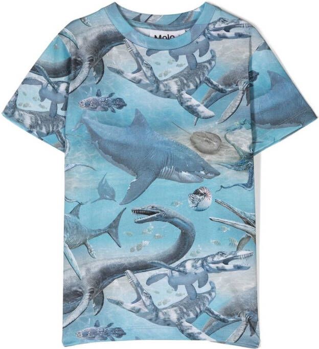 Molo T-shirt met print Blauw