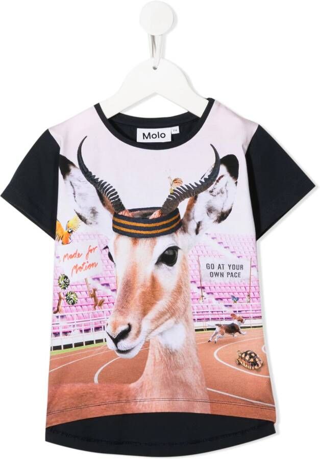 Molo T-shirt met print Roze