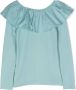 Molo T-shirt met ruchekraag Blauw - Thumbnail 1