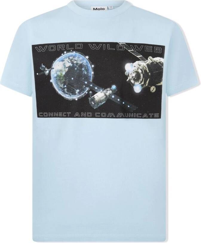 Molo T-shirt van biologisch katoen Blauw