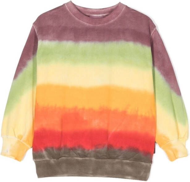 Molo Sweater met tie-dye print Geel
