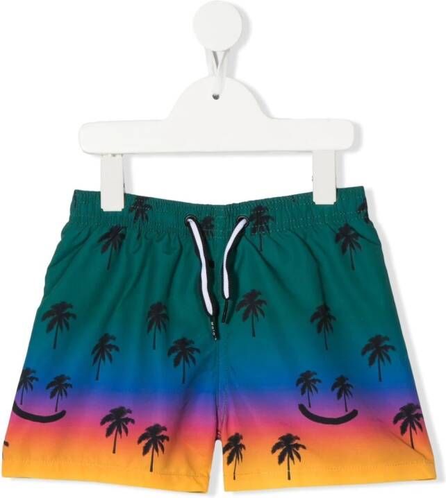 Molo Zwembroek met palmboomprint Groen