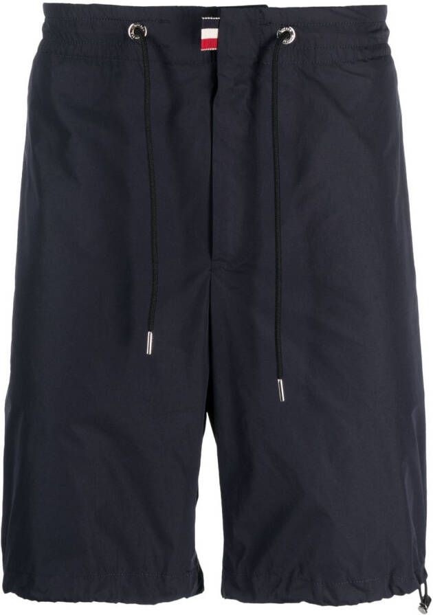 Moncler Bermuda shorts met trekkoord Blauw