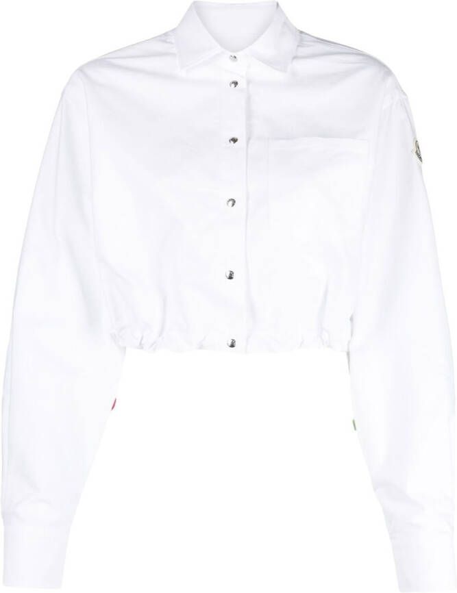 Moncler Cropped blouse Wit