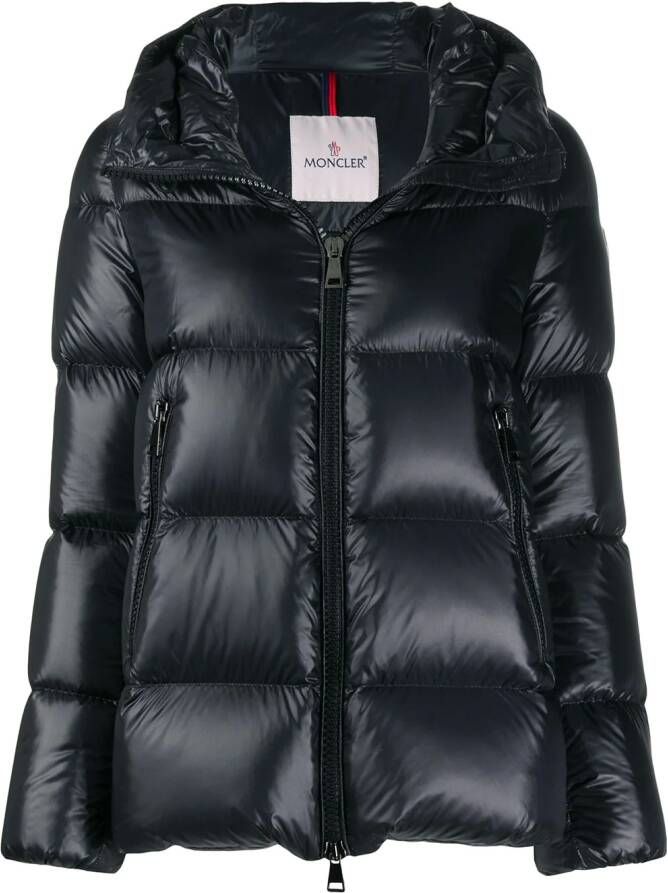 Moncler Donsjack met capuchon Zwart