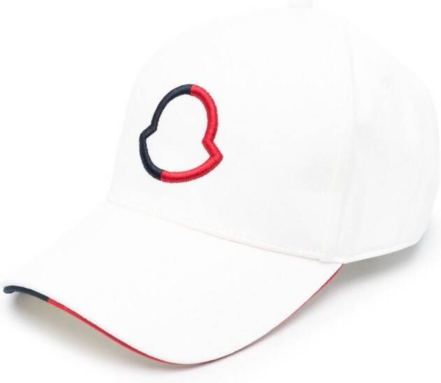 Moncler Pet met geborduurd logo Wit