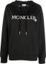 Moncler Hoodie met geborduurd logo Zwart - Thumbnail 1