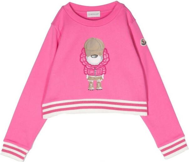 Moncler Enfant Sweater met print Roze