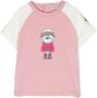 Moncler Enfant T-shirt met print Roze - Thumbnail 1