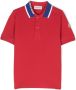 Moncler Enfant Poloshirt met contrasterende kraag Rood - Thumbnail 1