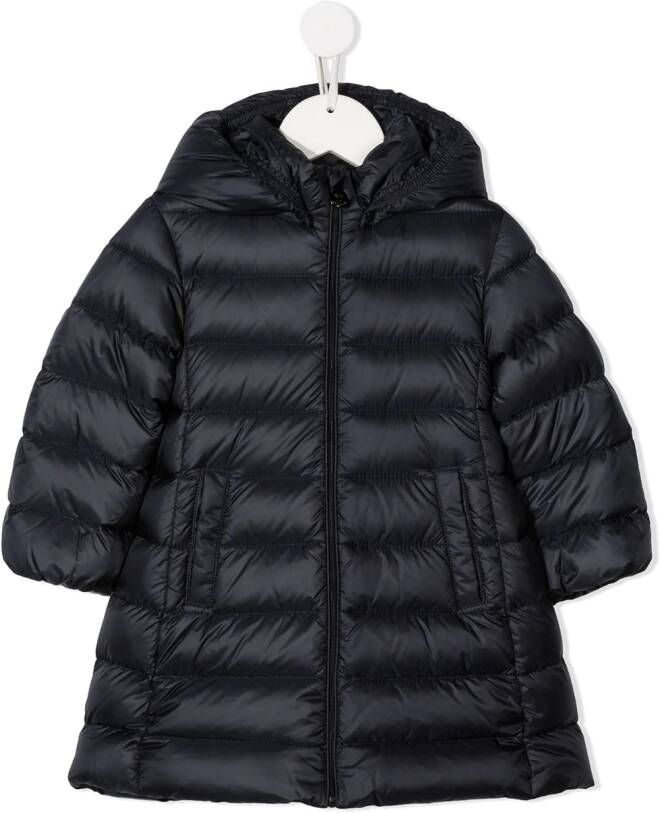 Moncler Enfant Donsjack met capuchon Blauw