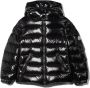 Moncler Enfant Donsjack met print Zwart - Thumbnail 1