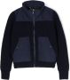 Moncler Enfant Donsjack met vlakken Blauw - Thumbnail 1