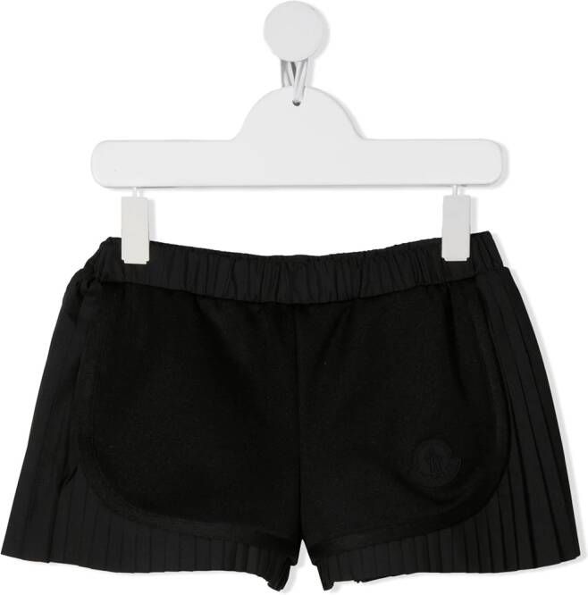 Moncler Enfant Elastische shorts Zwart