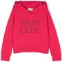 Moncler Enfant Hoodie met logo-reliëf Roze - Thumbnail 1