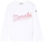 Moncler Enfant T-shirt met geborduurd logo Wit - Thumbnail 1